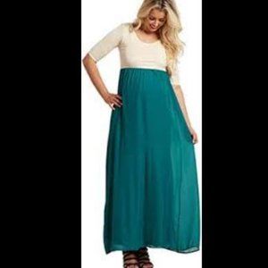 Pink Blush Chiffon Skirt Maxi Dress Style vd6891K